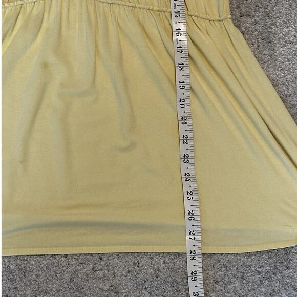 Studio M by Max Studio Yellow Off-the-Shoulder Short Sleeve Cottage Core S-M Top - Picture 4 of 6